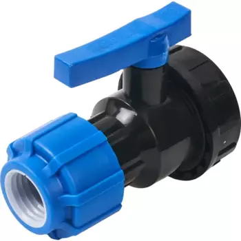 Кран разъемный ПНД ТПК-Аква 25x1" внутренняя резьба