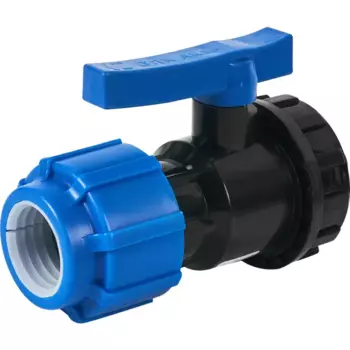 Кран разъемный ПНД Политэк 32x3/4" наружная резьба