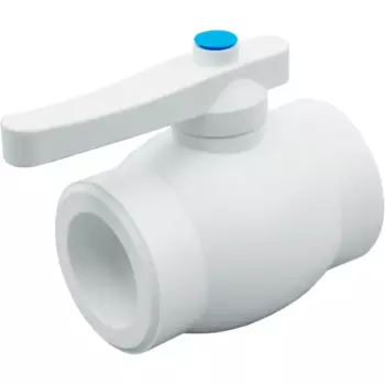 Кран шаровой RTP 40 мм стандартный проход полипропилен