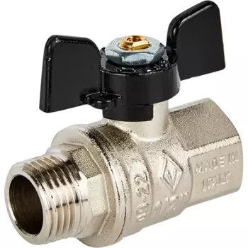 Кран шаровой Bugatti New Jersey 917 1/2" НР-ВР ручка бабочка