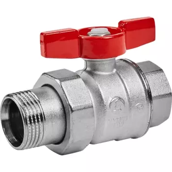 Кран шаровой Giacomini со сгоном полнопроходной 1" мм наружная-внутренняя резьба