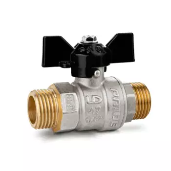 Кран шаровой LD Pride 1/2" наружная резьба ручка бабочка