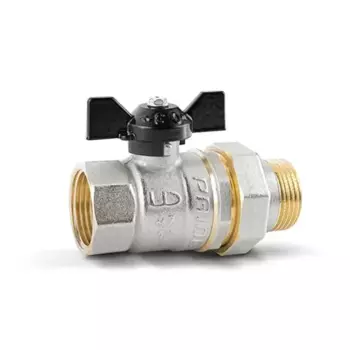 Кран шаровой LD Pride 1" наружная-внутренняя резьба полнопроходной ручка бабочка