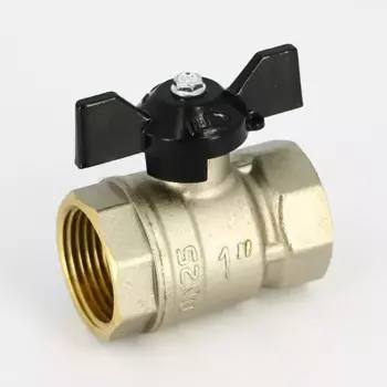 Кран шаровой LD Pride 1" полный проход внутренняя резьба ручка бабочка