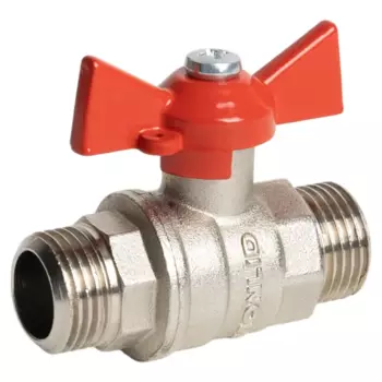 Кран шаровой Monlid DN15 PN40 1/2" НР латунь ручка бабочка