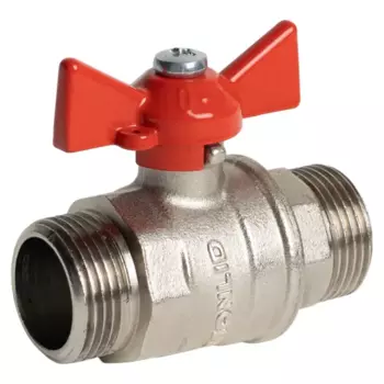 Кран шаровой Monlid DN20 PN40 3/4" НР латунь ручка бабочка