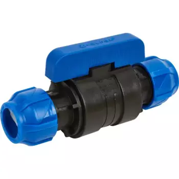 Кран шаровой прямой Valfex PN16 25x25 мм полипропилен ручка бабочка