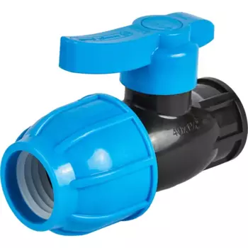 Кран шаровой Политэк 1 1/4"x40 мм внутренняя резьба полипропилен