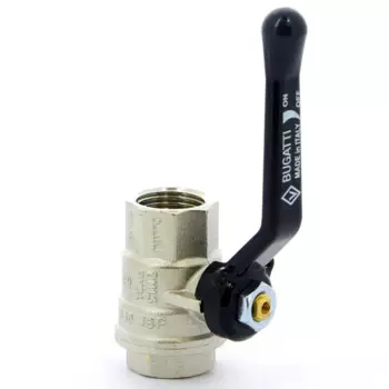 Кран шаровой прямой Bugatti Oregon 300 PN64 1/2" ВР латунь ручка рычаг