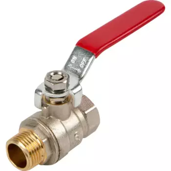 Кран шаровой прямой Equation NRFSFM4012N DN15 PN6 1/2" ВР/НР ручка рычаг латунь