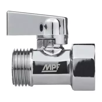 Кран шаровой прямой MPF PN24 1/2" ВР/НР латунь ручка флажок