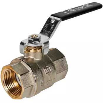 Кран шаровой прямой Stout SVB-0001 DN25 PN40 1"x1" ВР ручка рычаг латунь