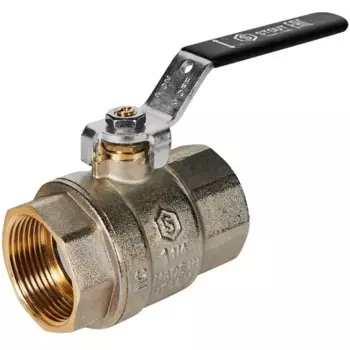 Кран шаровой прямой Stout SVB-0001 DN32 PN40 1 1/4"x32 ВР ручка рычаг латунь