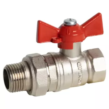 Кран шаровой с американкой Monlid DN15 PN40 1/2" латунь ручка бабочка