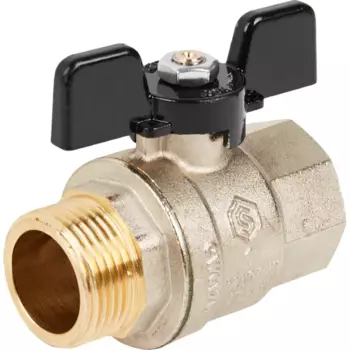 Кран шаровой Stout 1 наружная-внутренняя резьба бабочка