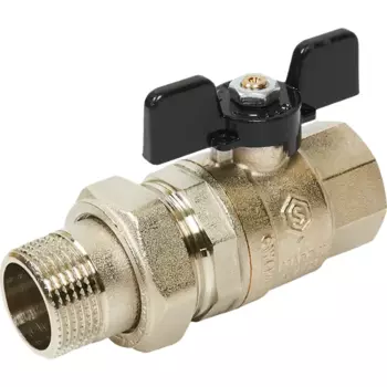 Кран шаровой Stout 1 внутренняя-наружная резьба с американкой