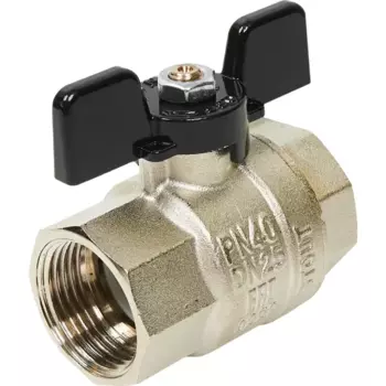 Кран шаровой Stout 1" внутренняя резьба ручка бабочка