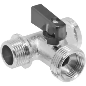 Кран шаровой трехпроходной MPF 1/2" НР x3/4" НР x1/2" ВР латунь