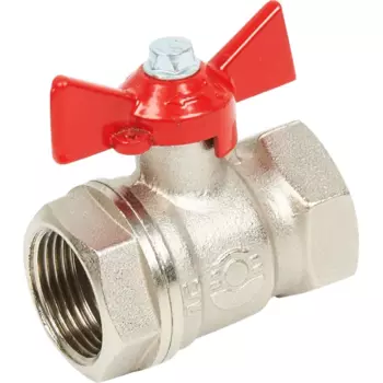 Кран шаровой Valfex 3/4" внутренняя резьба ручка бабочка