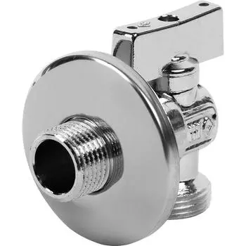 Кран шаровый Bugatti угловой 1/2"x3/4" наружная-наружная резьба