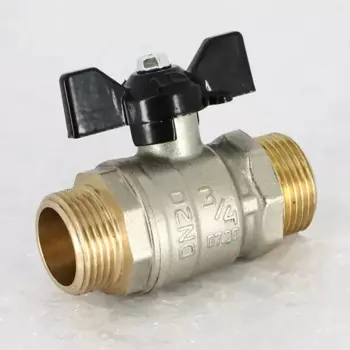 Кран шаровый LD Pride 3/4" наружная резьба ручка бабочка
