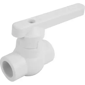 Кран шаровой Политэк 20 мм стандартный проход полипропилен