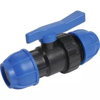 Кран шаровой РВК 20 мм полнопроходной полипропилен