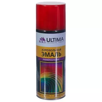 Краска аэрозольная Ultima цвет красный RAL 3020