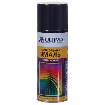 Краска аэрозольная Ultima матовая цвет чёрный RAL 9005