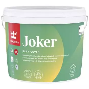 Краска экологичная Tikkurila Joker цвет белый 2.7 л