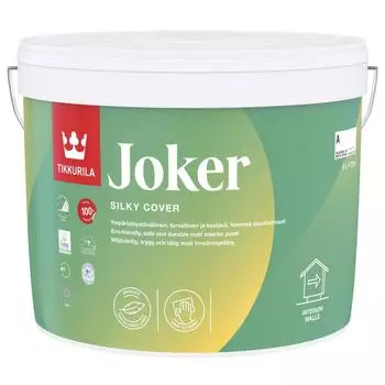 Краска экологичная Tikkurila Joker цвет белый 9 л