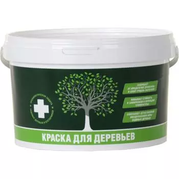 Краска для деревьев акриловая 2.7 кг цвет белый