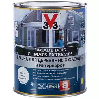 Краска для деревянных фасадов V33 база А 1 л