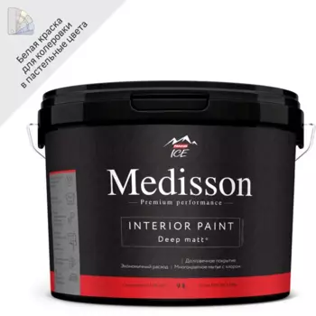 Краска для стен и потолков Parade Medisson цвет белый база А 9 л