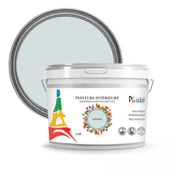Краска для стен и потолков Paritet матовая цвет платина 2.5 л