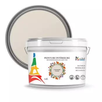 Краска для стен и потолков Paritet матовая цвет утренний туман 2.5 л