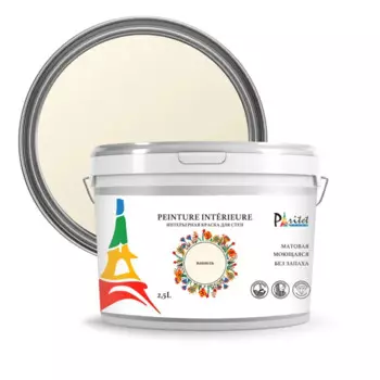 Краска для стен и потолков Paritet матовая цвет ваниль 2.5 л