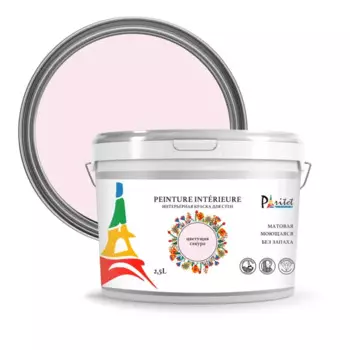Краска для стен и потолков Paritet матовая цвет цветущая сакура 2.5 л
