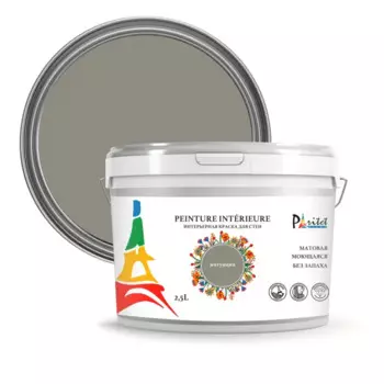 Краска для стен и потолков Paritet матовая цвет интуиция 2.5 л