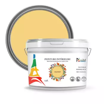 Краска для стен и потолков Paritet матовая цвет медовый 2.5 л