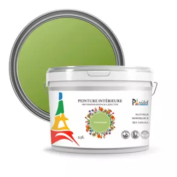 Краска для стен и потолков Paritet матовая цвет оливковый 2.5 л