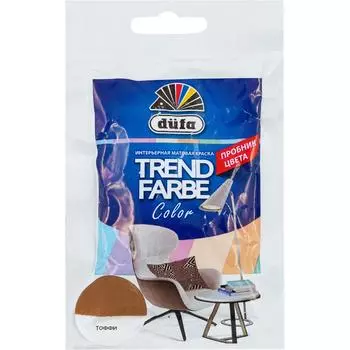 Краска для стен и потолков Trend Farbe цвет Тоффи 50 мл