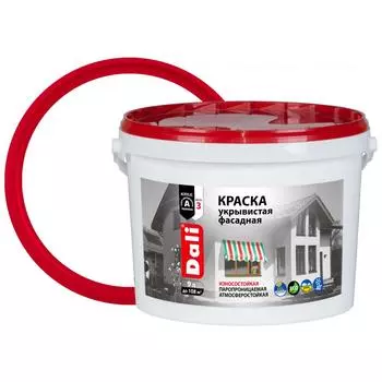 Краска фасадная Dali Укрывистая 9 л цвет белый