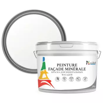 Краска фасадная Paritet матовая цвет белый база A 10 л