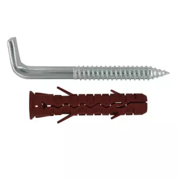 Набор для крепления бойлера с крюком Европартнер 14x70 мм нейлон сталь