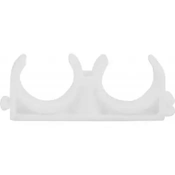 Крепёж ПП трубы Политэк 25 мм двойной