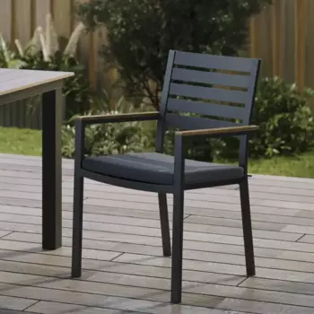 Кресло садовое Beginia Beshtau 58x52x85 см алюминий антрацит