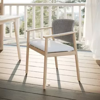 Кресло садовое Beginia Fisht акация цвет серый