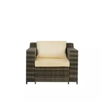 Кресло садовое Орсон 99x90x80 см ротанг коричневый