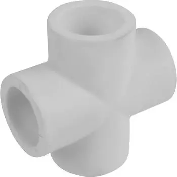 Крестовина Политэк 20x20x20x20 мм полипропилен